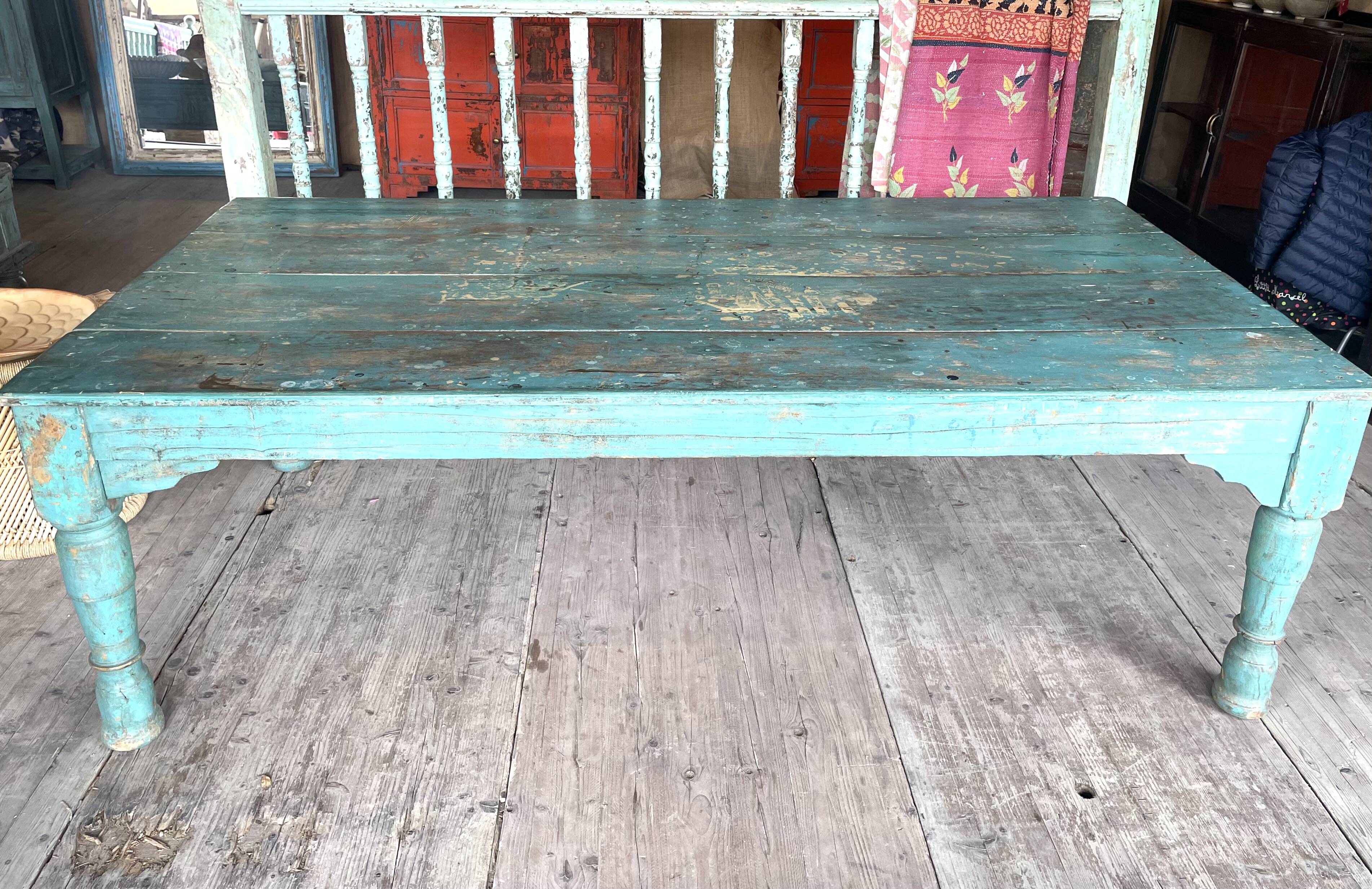 Large Indian teak coffee table