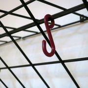 String metal wall mount  coat and hat rack, 1950s
