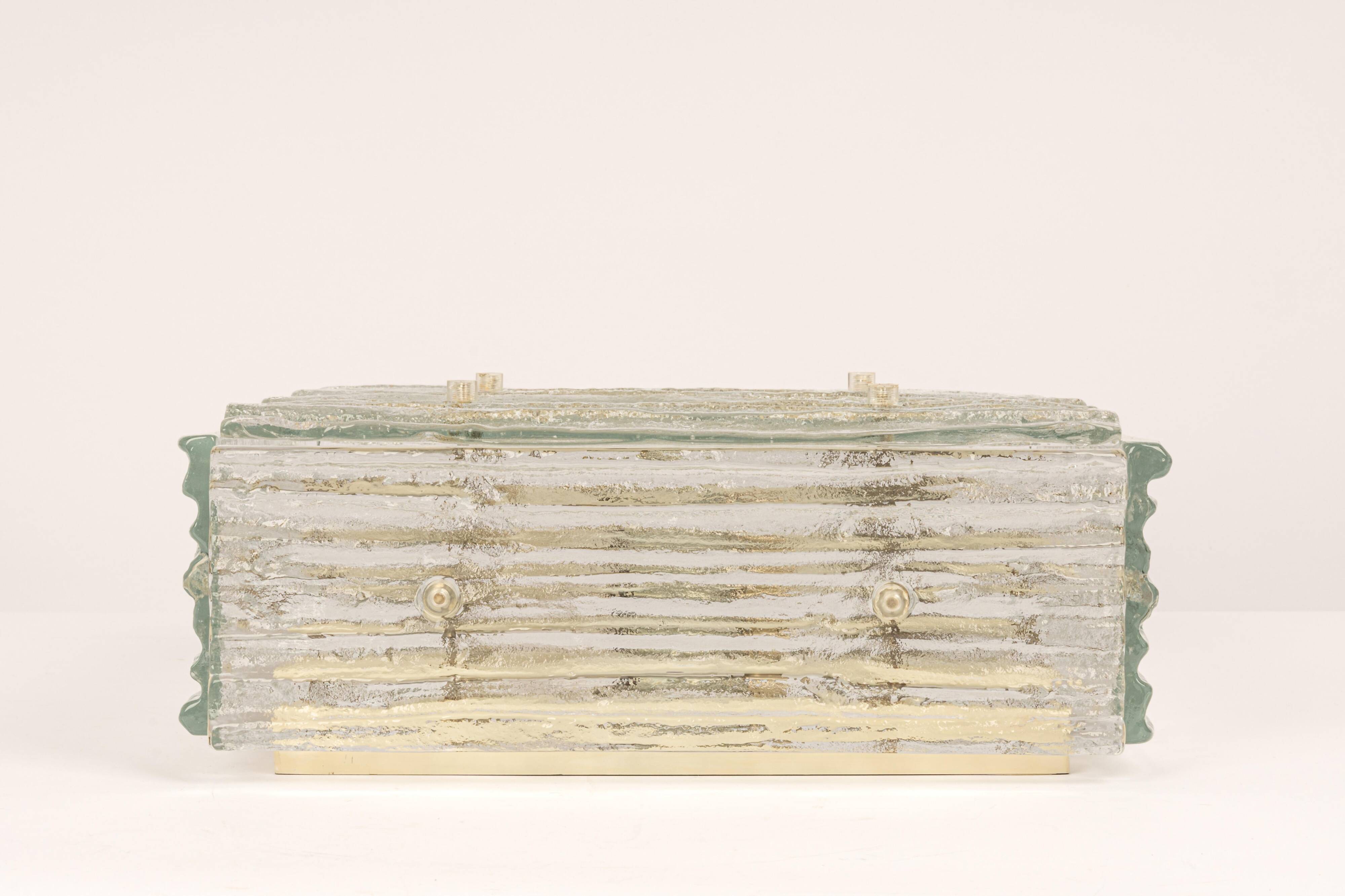 Plafonnier en verre de Murano par Kalmar, Autriche, années 1960