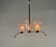 Venetian chandelier in clear Murano glass and brass circa 1950