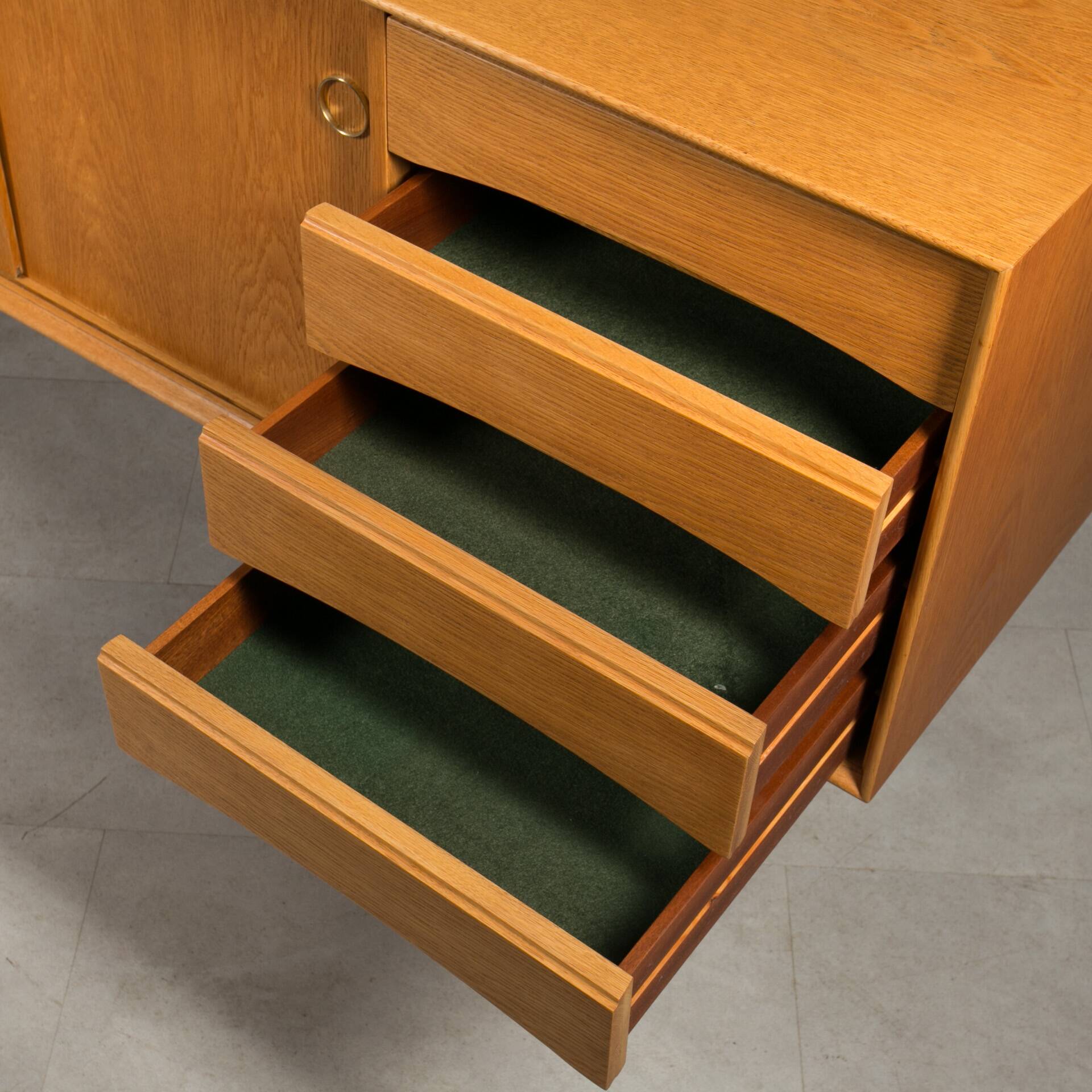 Gustav Bahus oak sideboard, Scandinavian and mid-century modern elegance