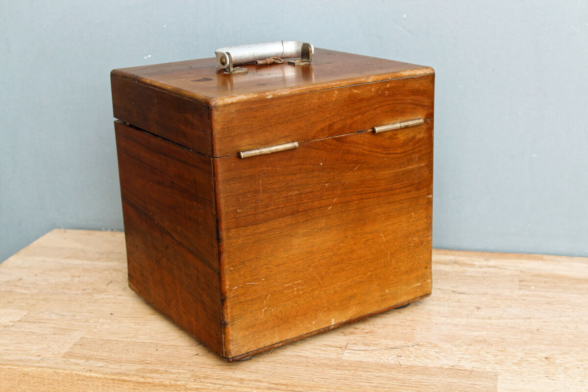 Mahogany and brass box, early twentieth