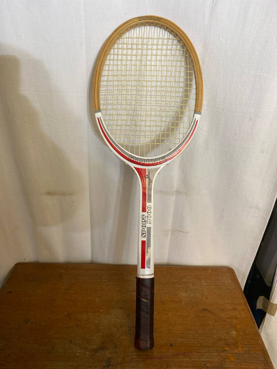 Vintage DONNAY Drive Sport 2000 Tennis Racket, Wooden Sport Style