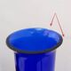Pair of cobalt blue blown glass vases or carafes from the 1960s.