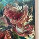 Original Swedish Oil on Panel – "Pink Flower" by Owe Wessbohn – Signed – Vintage and Framed – 69 × 51 cm (27.2" × 20.1")