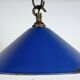 Industrial Blue Enamel Factory Pendant Lamp, 1950s