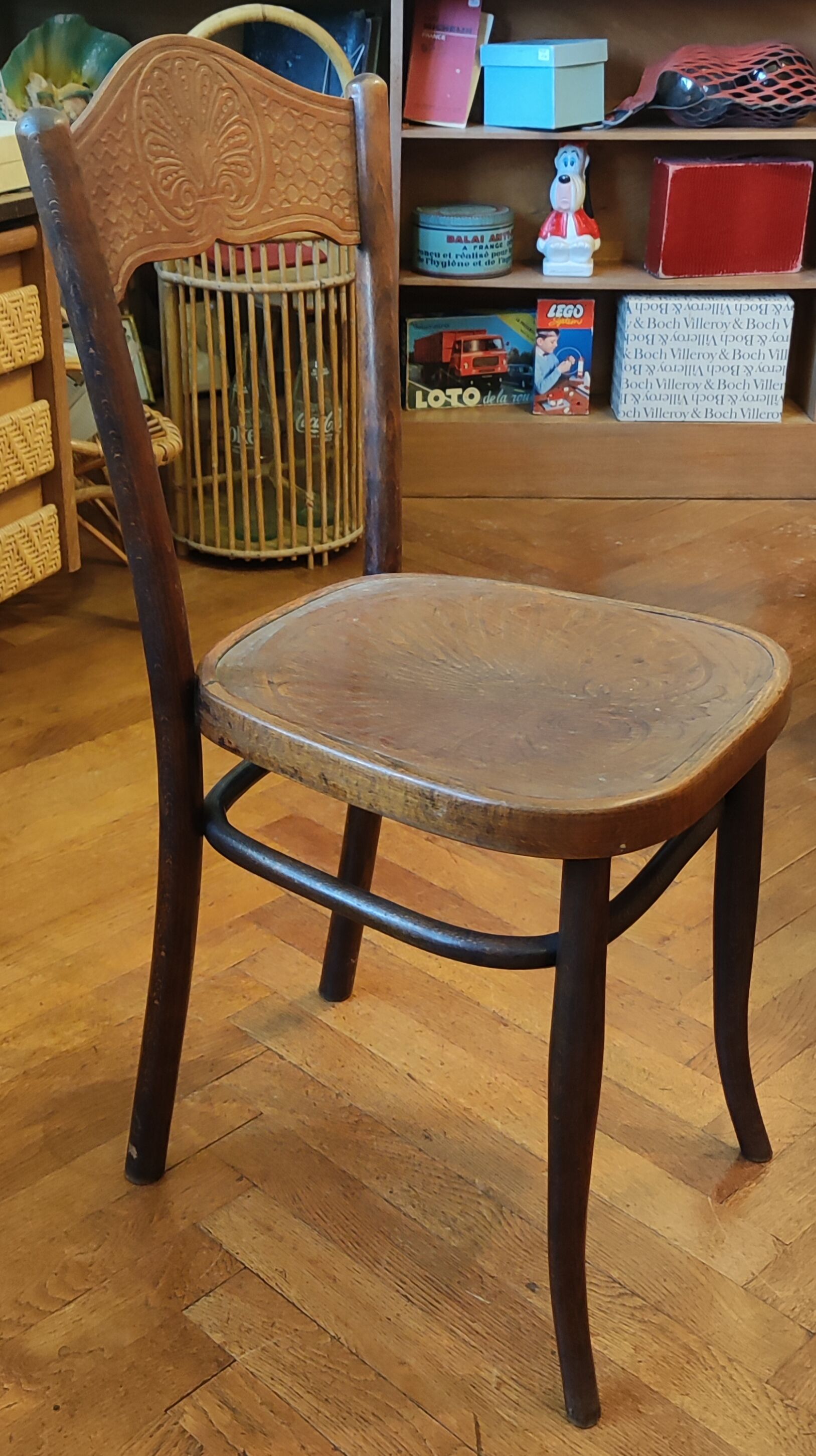 Old chair stamped Jacob and Josef Kohn