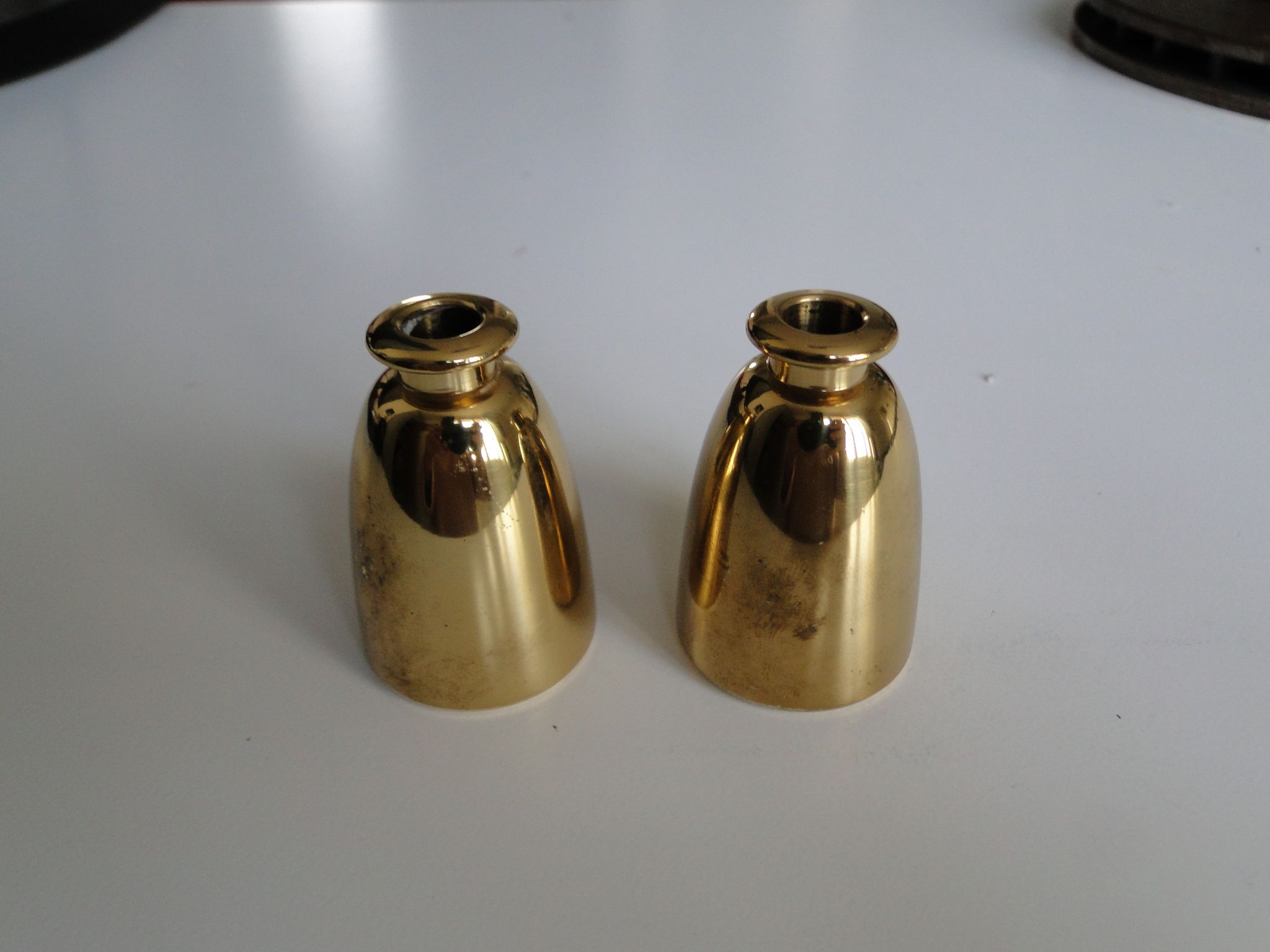 Pair of vintage brass candlesticks by Hans-Agne Jakobsson for Markaryd, 1960s