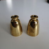 Pair of vintage brass candlesticks by Hans-Agne Jakobsson for Markaryd, 1960s