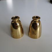 Pair of vintage brass candlesticks by Hans-Agne Jakobsson for Markaryd, 1960s