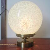 Clichy glass globe laying lamp