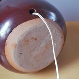 Lampe en céramique émaillée 1960 scandinave violet grès