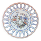 Openwork Dish in Desvres Earthenware, Rouen Cornucopia Flower Decor, 27.5 cm