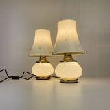 Set of Two F.Fabbian Murano Table Lamp from 1970'