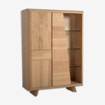 BIBLIOTHEQUE Solid Oak Showcase