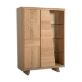 BIBLIOTHEQUE Solid Oak Showcase