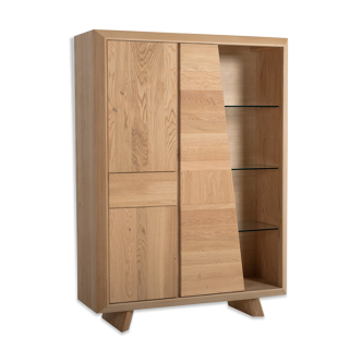 BIBLIOTHEQUE Solid Oak Showcase