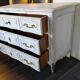 Patinated royal chest of drawers Louis XV style