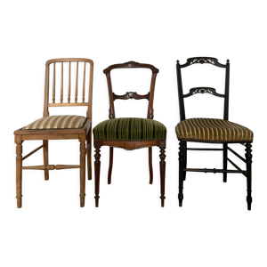 Série de 3 chaises anciennes - iii