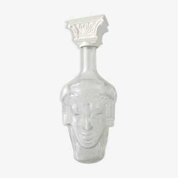 Bouteille anthropomorphe en verre