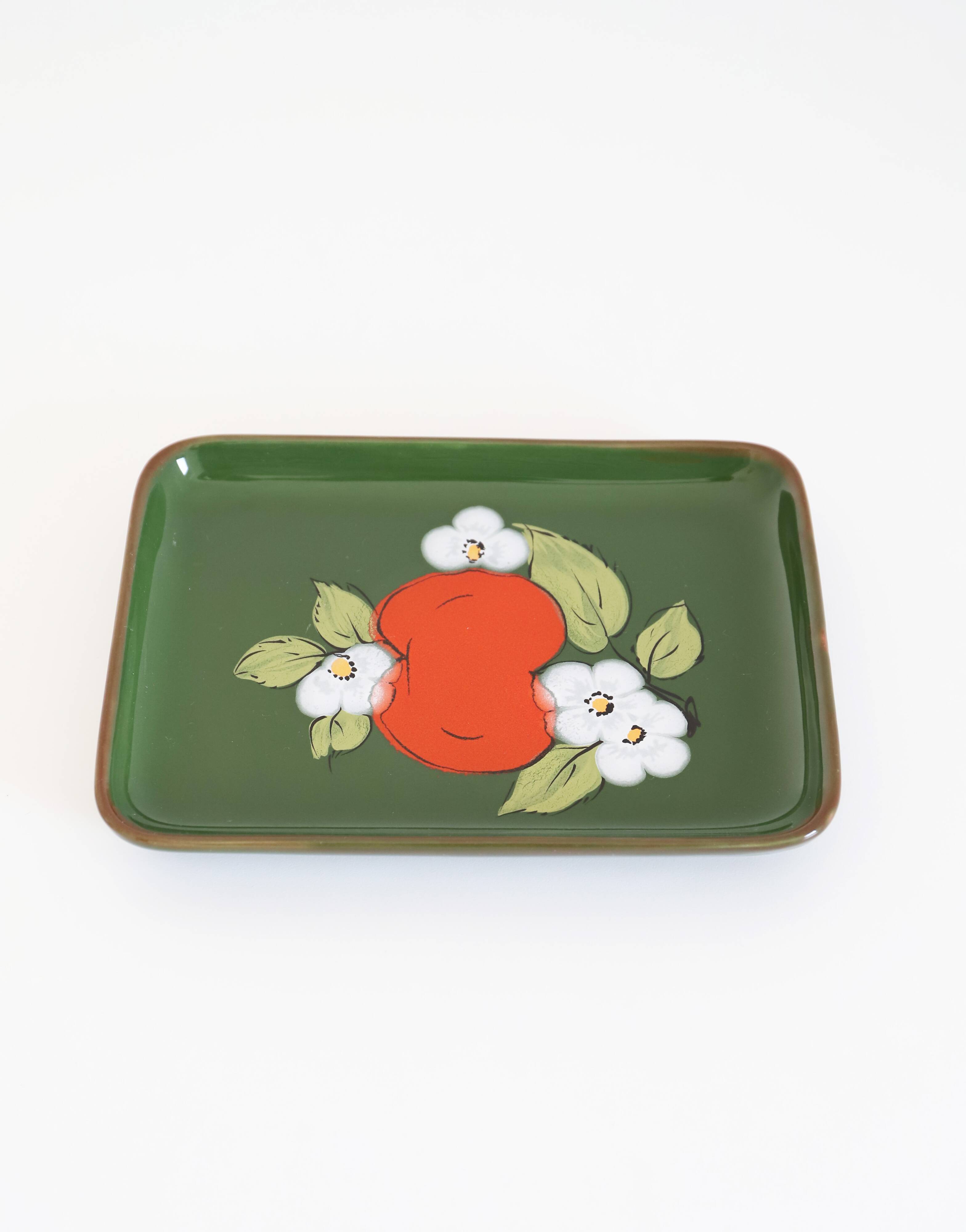 Small rectangular vintage dish '70 ZELLER KERAMIK