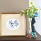 Tableau aquarelle fleurs de plumbago