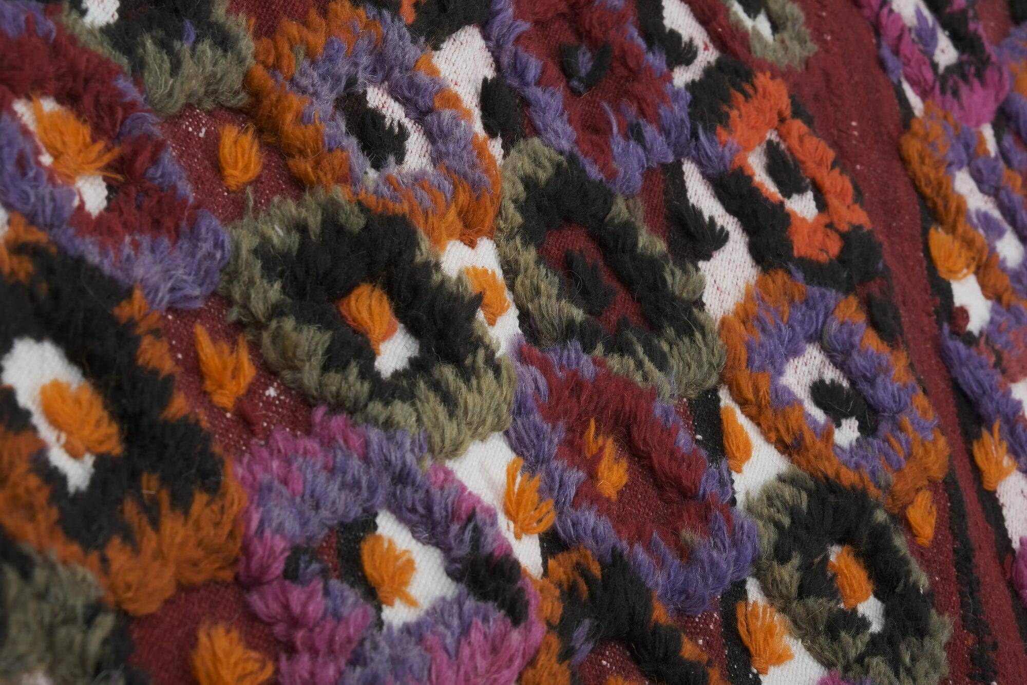 Vintage Turkish kilim, handwoven, 156x215 cm.