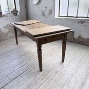 Solid oak farmhouse table with extensions (190-280cm) 1950