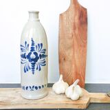 Bottle sandstone blue flower