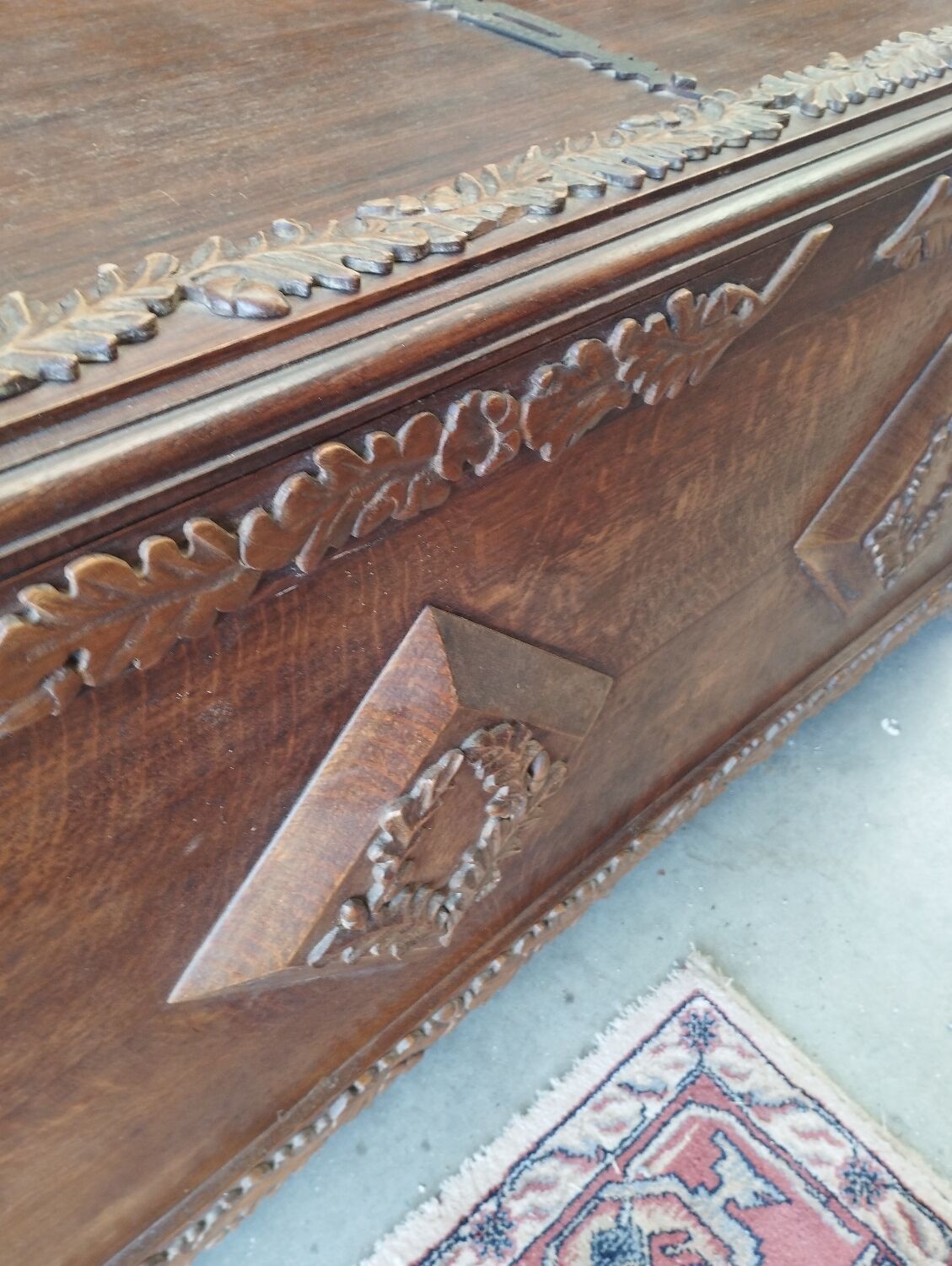 Solid wood chest
