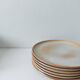 Vintage stoneware plate and bowl lot