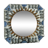 Vintage ceramic mirror - 41x42cm
