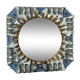 Vintage ceramic mirror - 41x42cm