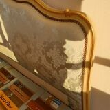Louis xv basket bed with gilding and box spring