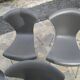 Set of 4 grey Nihau chairs by Magistretti for Kartell - 2000s