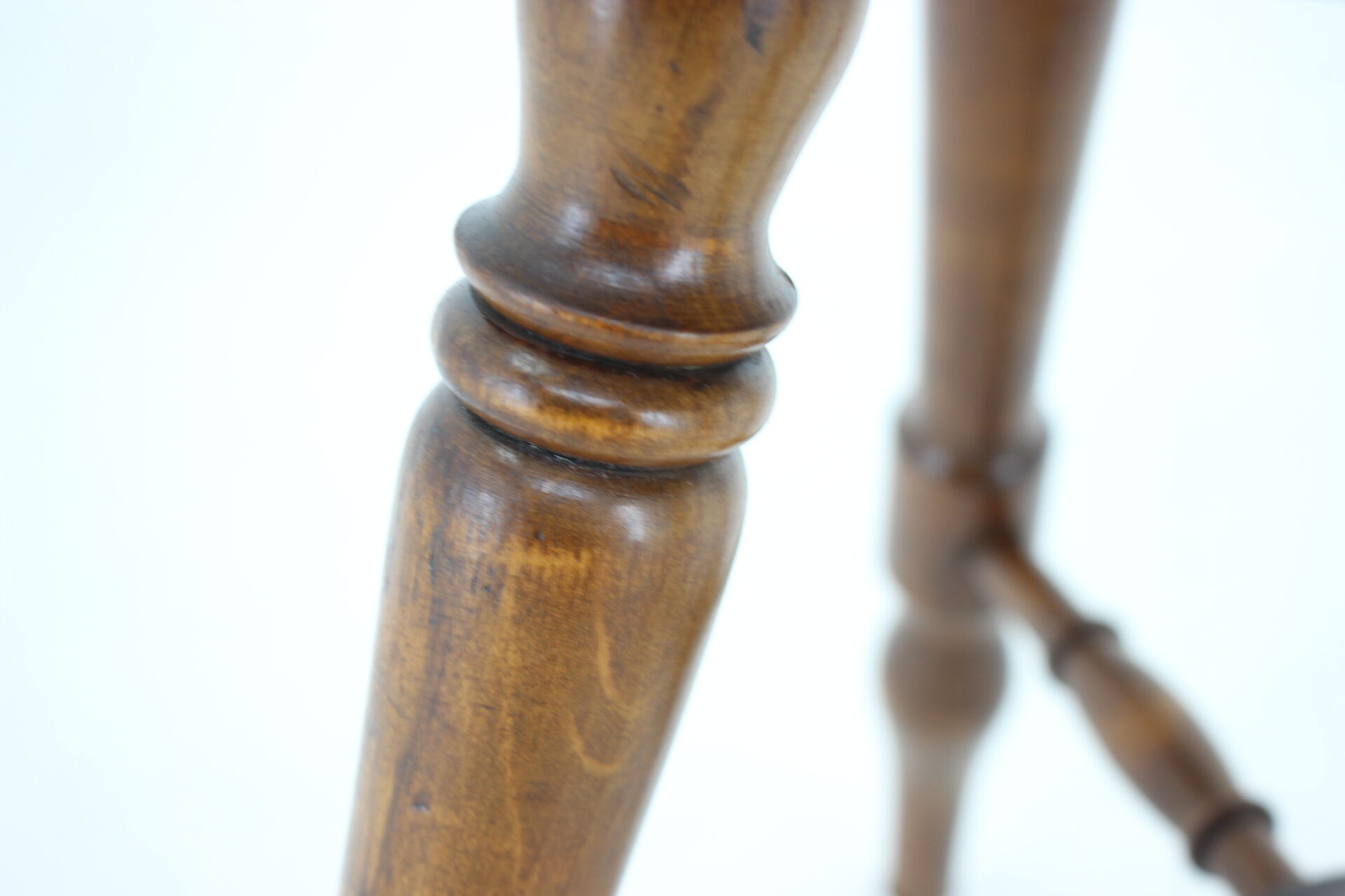 1940s Wooden Stool, Czechoslovakia