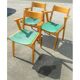 Lot of 8 Scandinavian style chairs Danish 60s-70s