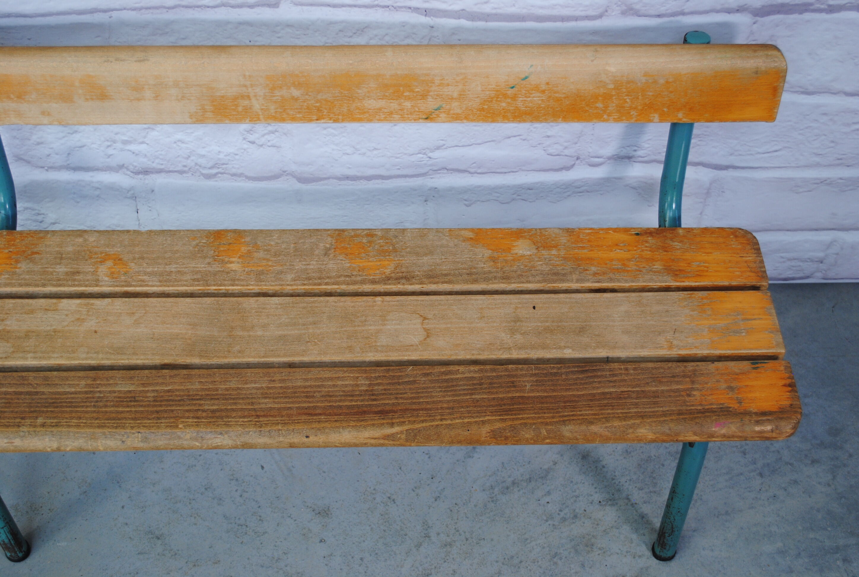 Vintage school bench