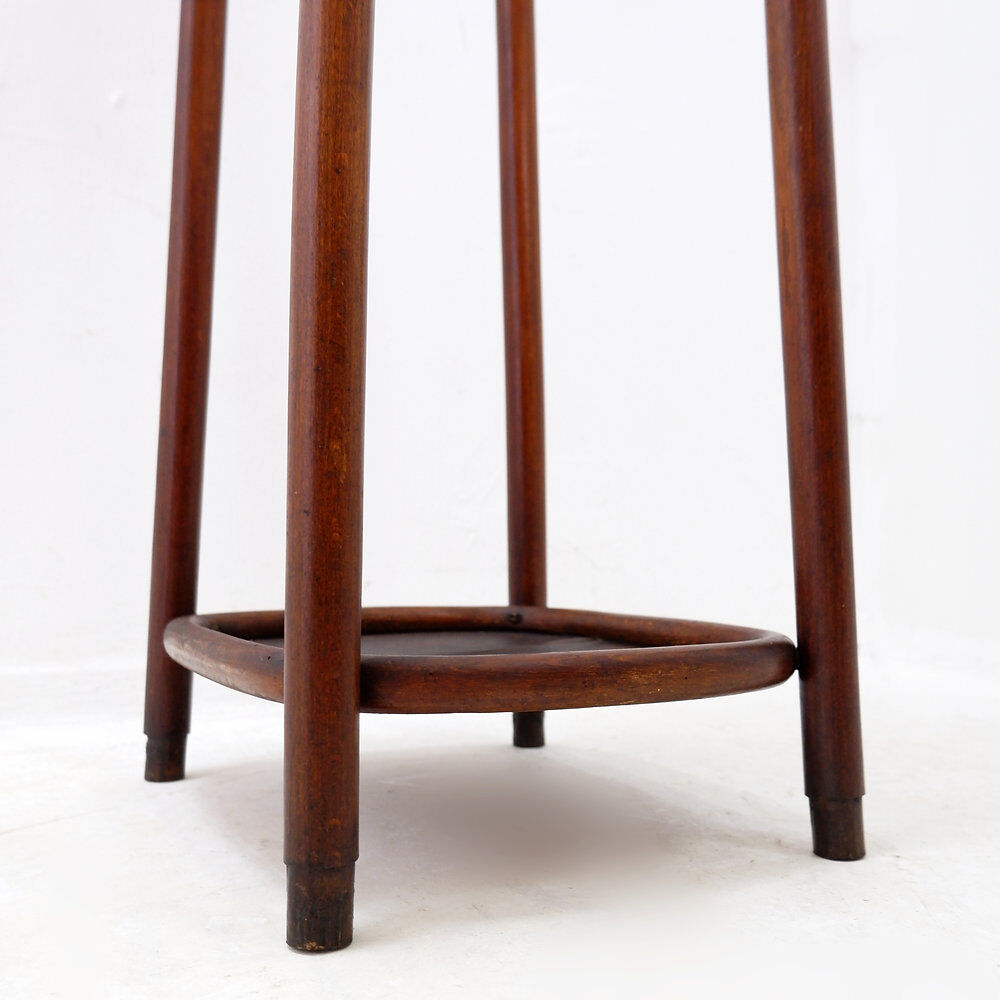 Curved wooden pedestal base - plant stand attributed to Jacob & Josef Kohn, 1890s