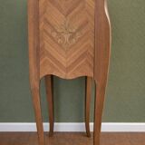 Antique marquetry bedside table / chest of drawers – Louis XV style