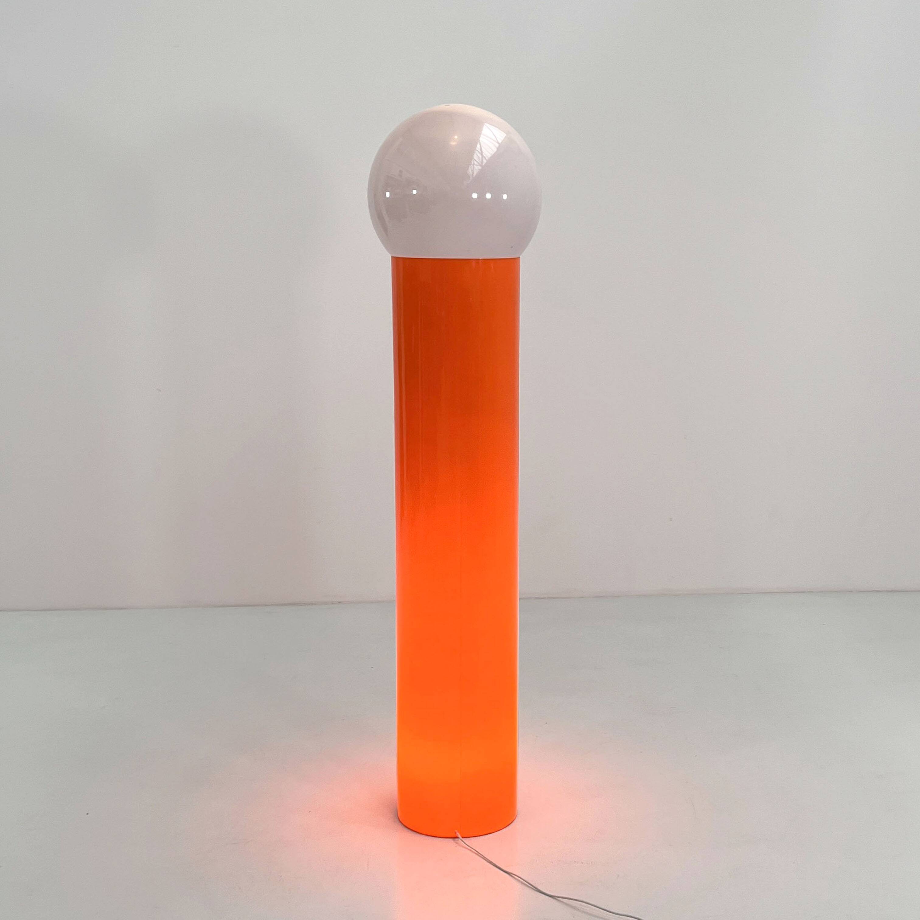 Guzzini Space Age Orange floor lamp, 1970