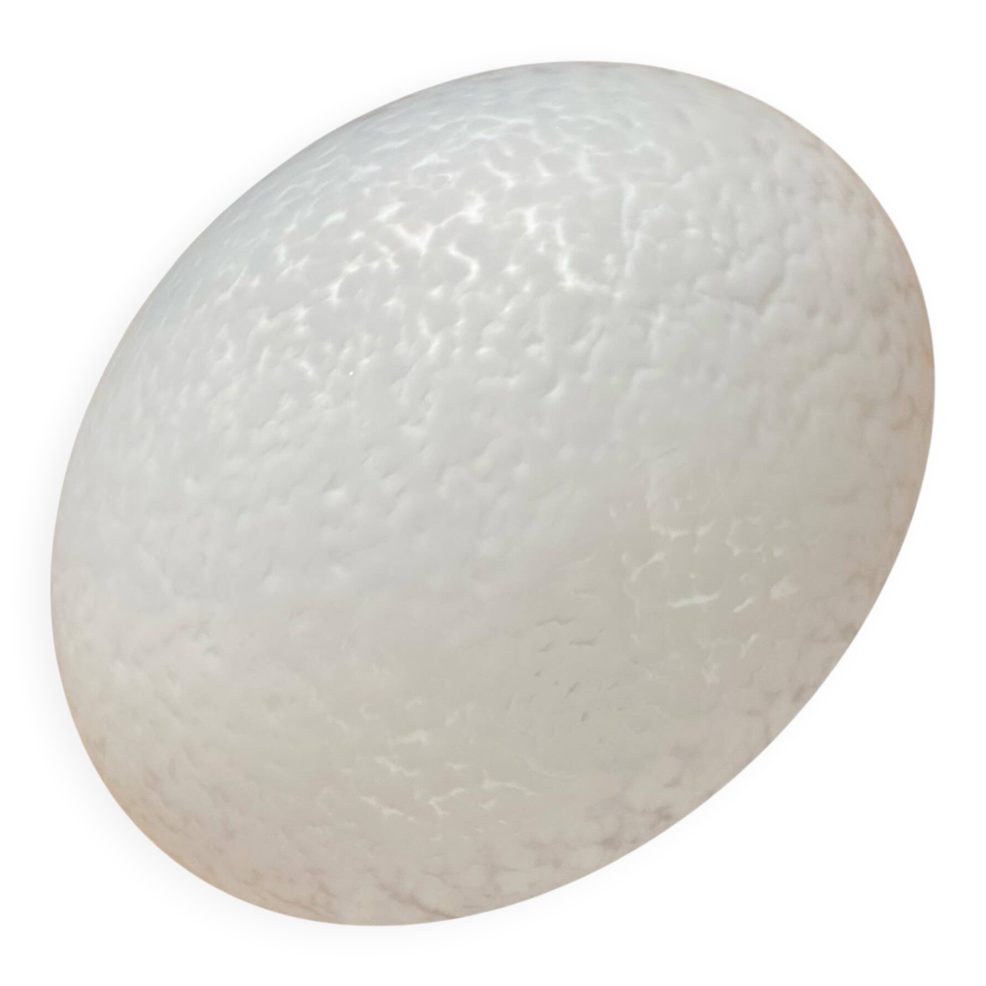 White moulded glass ceiling light Clichy