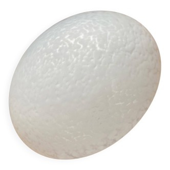 White moulded glass ceiling light Clichy