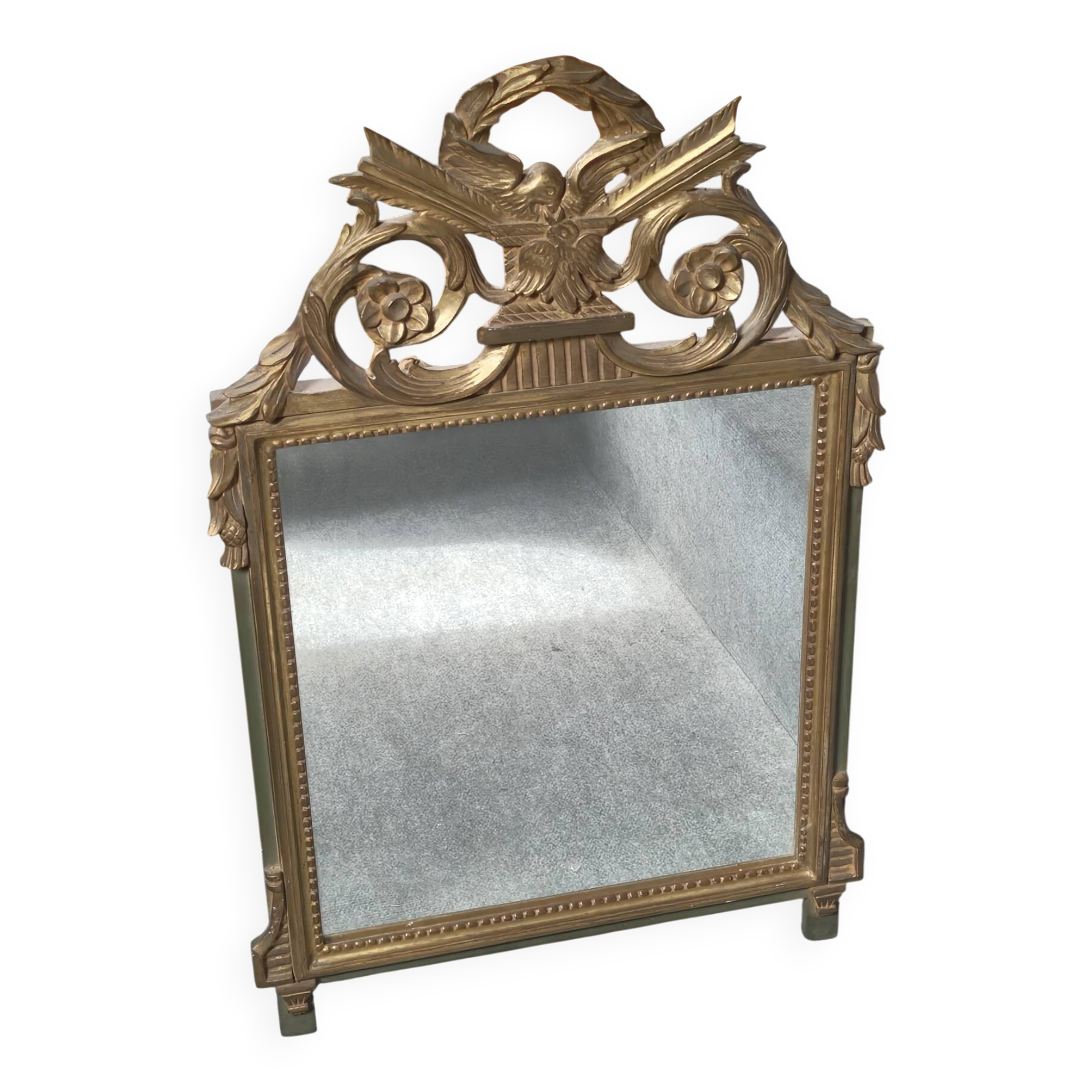 Miroir de table  en bois doré style Louis XVI