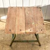 Industrial coffee table patina green