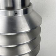 Space age aluminum mushroom dome lamp by Hans Agne Jakobsson for Markaryd, Sweden 1960s