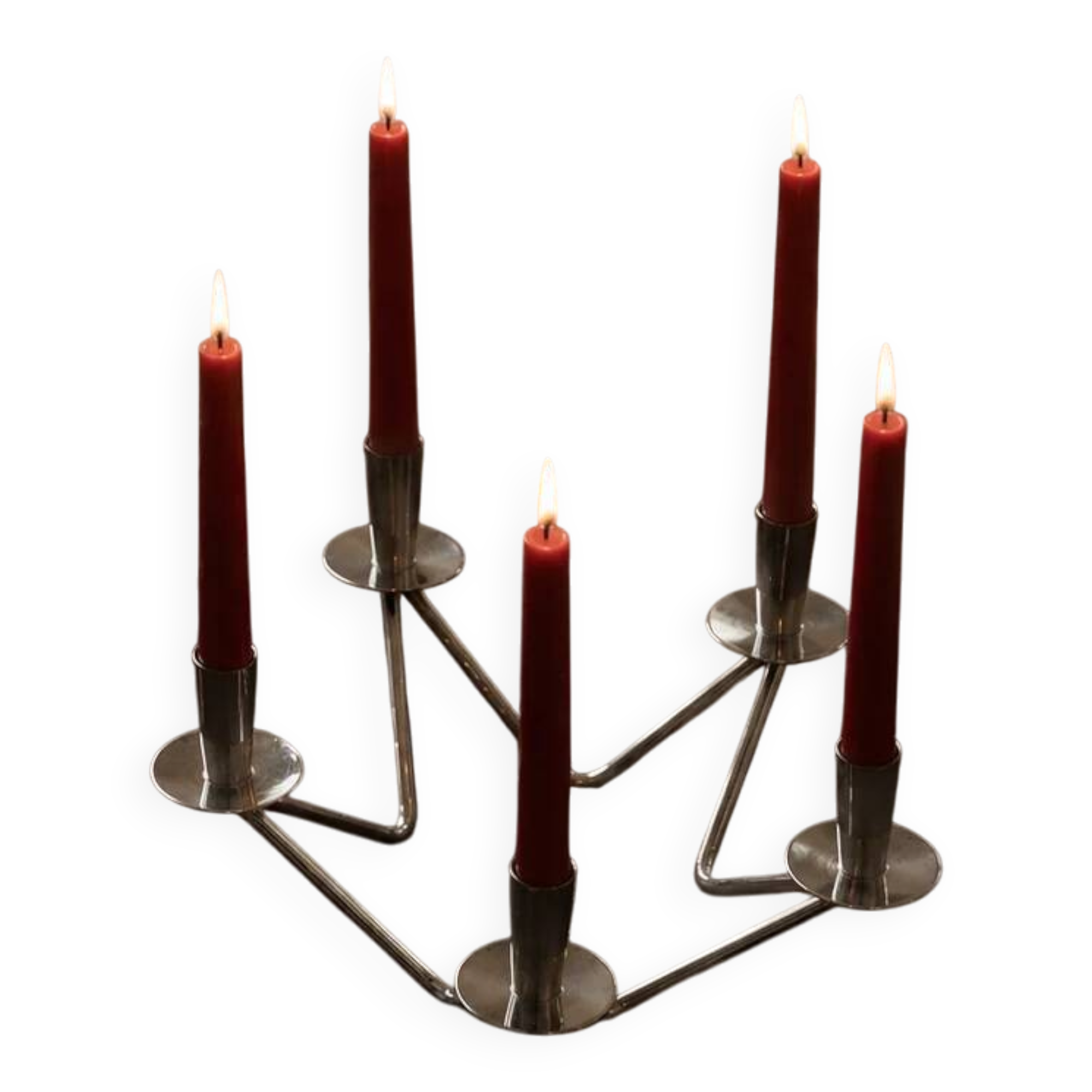 Bougeoir étoile scandinave | Danemark, vers 1960