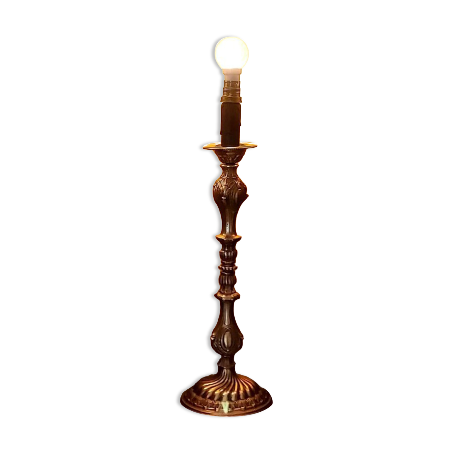 Gilded bronze lamp base