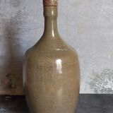 Bouteille à liqueur de potier en grès émaillé vintage