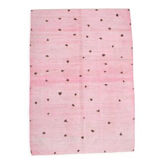 Tapis de chanvre rose poussiéreux 7x10, 212x301cm